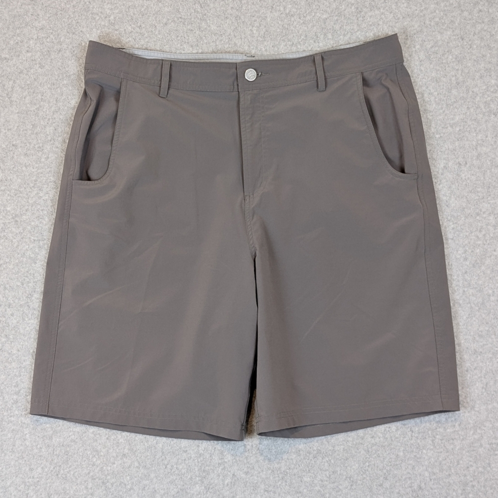 Free Fly Lightweight Chino Shorts Men's 36 Gray 9" Performance